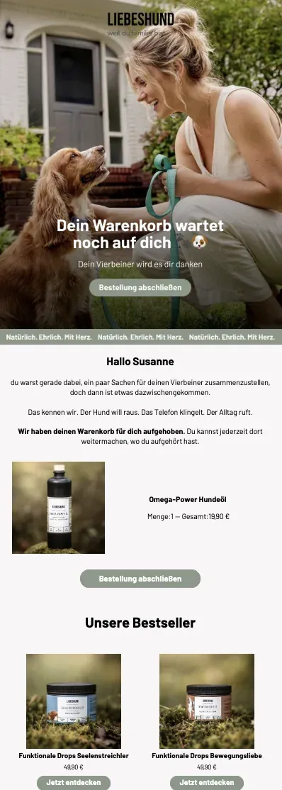 E-Mail-Design von Liebeshund